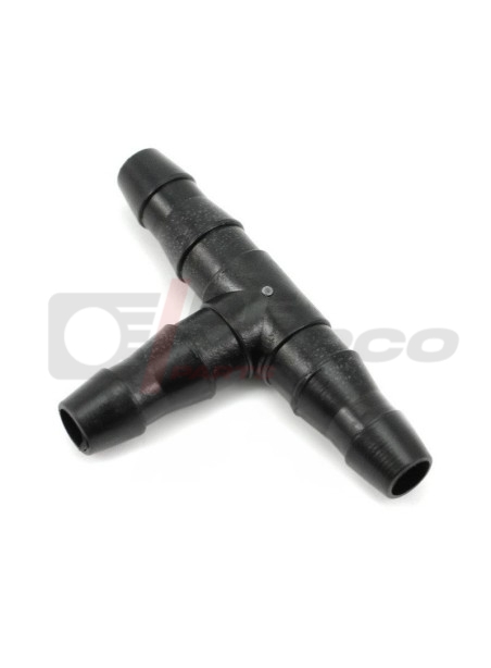 Pieza en T para mangueras de gasolina y limpiaparabrisas (4 mm)