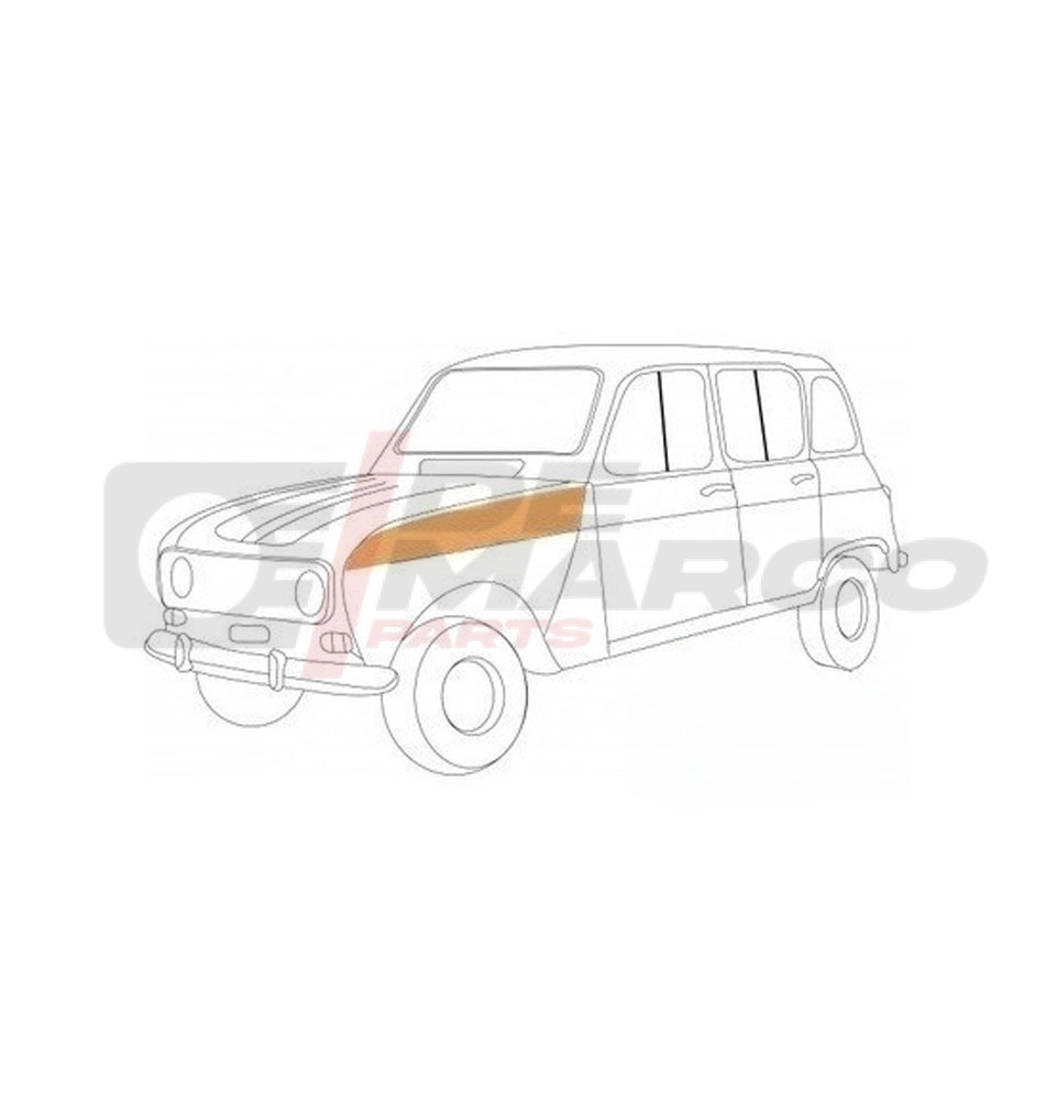 Panel superior del paso de rueda interior delantero izquierdo Renault 4 todos los modelos