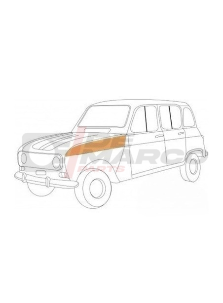 Panel superior del paso de rueda interior delantero izquierdo Renault 4 todos los modelos