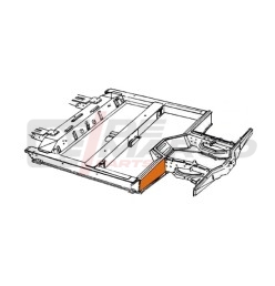 Reparación de chapa del chasis delantero derecho del Renault 4