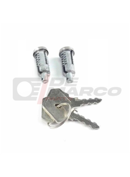 Par de cilindros de cerradura de puerta para Renault 4 y furgonetas
