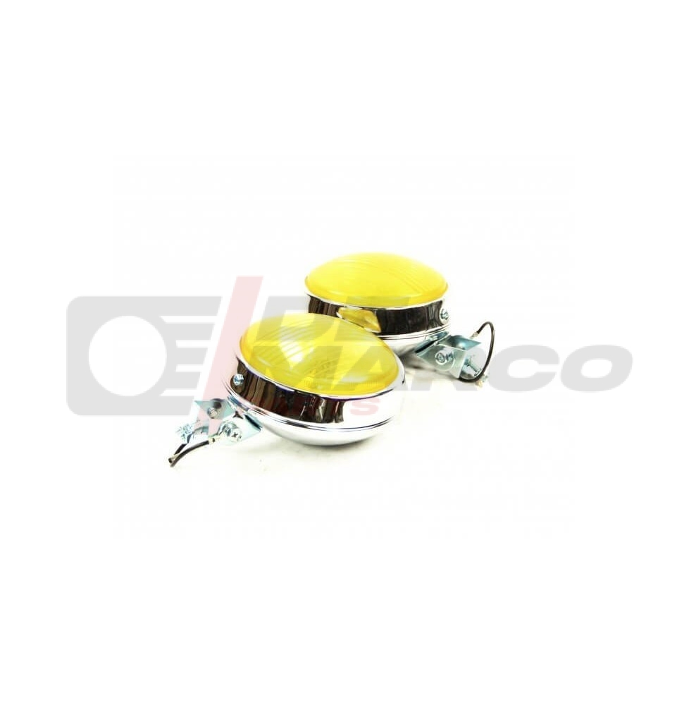 Par de faros antiniebla delanteros amarillos Ø 110 mm