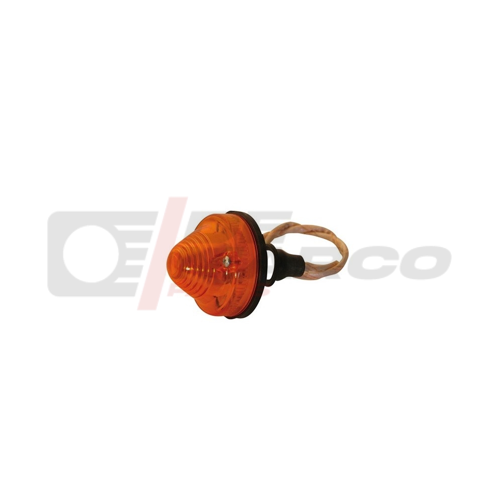 Indicator light orange complete adaptable for R4, Dauphine, Mehari, HY and DS