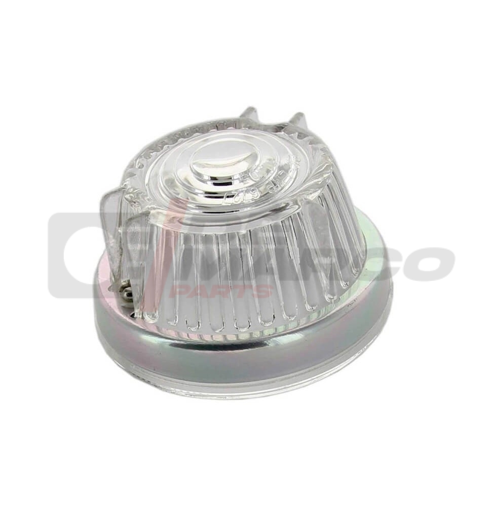 Round Transparent Turn Signal Lens with Ring for Renault 4 and Dauphine
