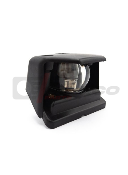 Luz de matrícula completa de plástico negro para vehículos clásicos Renault