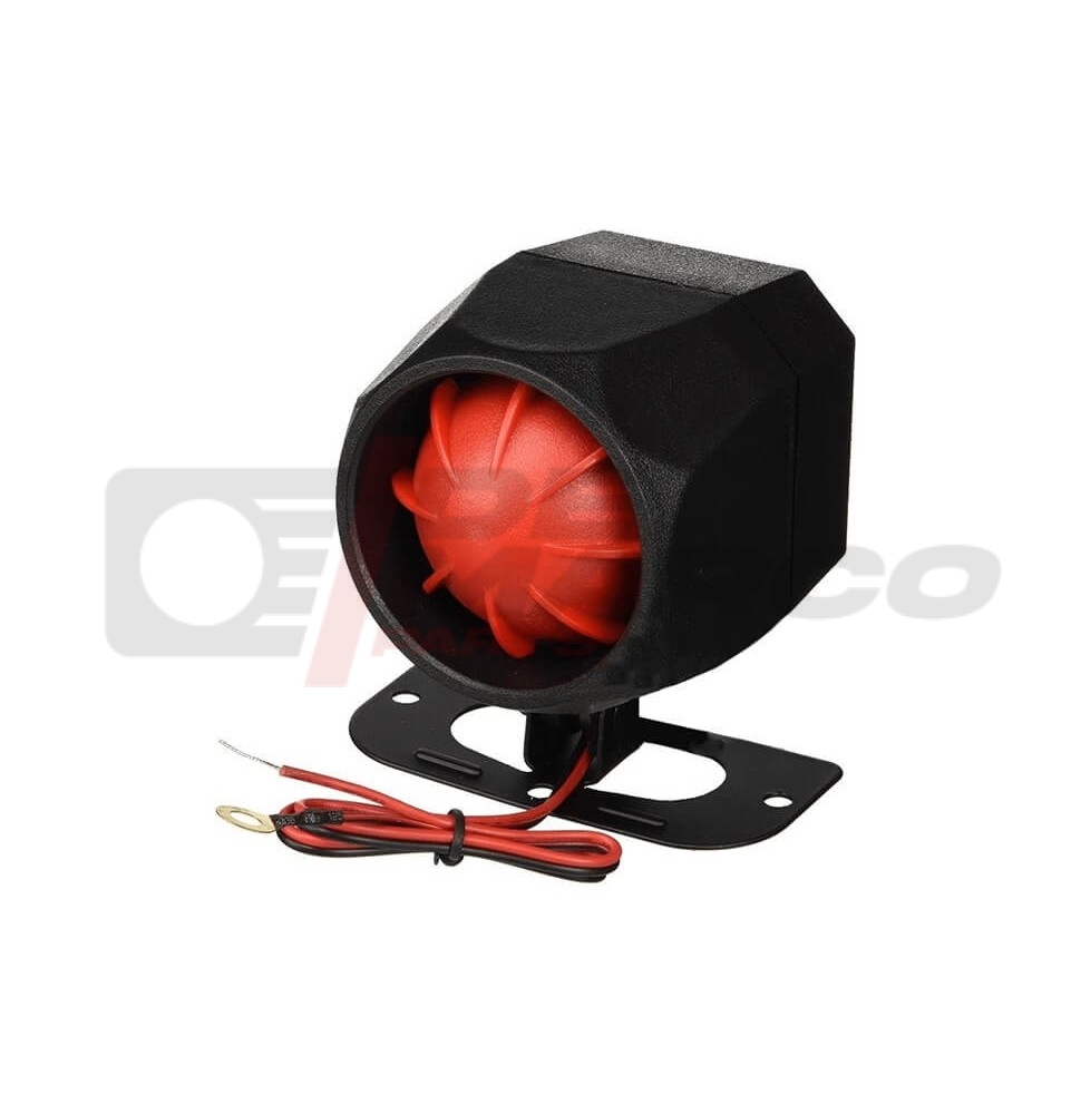 Bocina de sirena electrónica de 12 voltios y 6 tonos