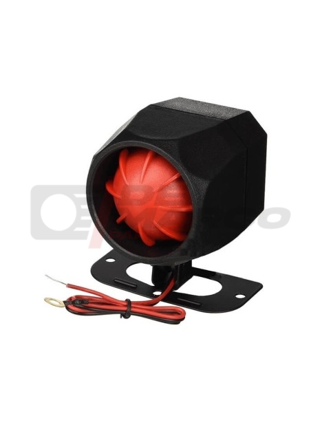 Bocina de sirena electrónica de 12 voltios y 6 tonos