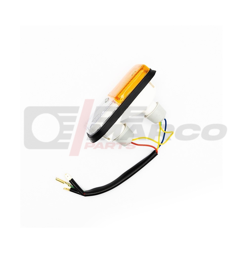Paire Phares Avant Tracteur JCB - Feux Clignotants Position 4 Fonctions + Ampoules