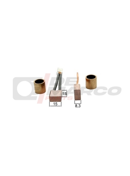 Juego de escobillas de carbón para motor de arranque Ducellier 6215A para R4, R5, R6 y Citroën DS