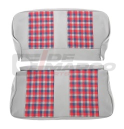 Juego de tapicería de asiento "Scotch" gris-rojo-azul, Renault 4