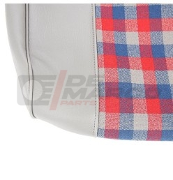 Set Seat Covers "Scottish" Grey-Red-Blue for Renault 4