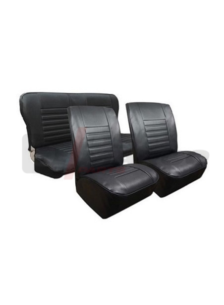 Set Seat Covers Black Vinyl Renault 4 from 1980 onwards