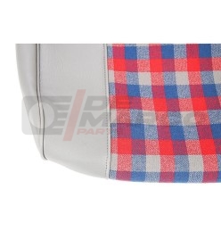 Juego de fundas de asiento "Tartan" en gris, rojo y azul para Renault 4 hasta 1980