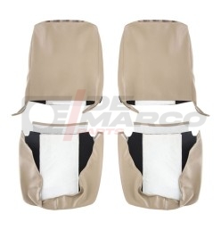 Fundas de asientos "Tartan" beige-marrón-gris para Renault 4 hasta 1980