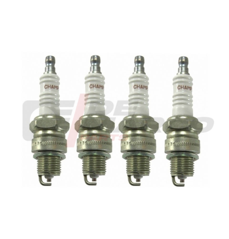 Set of 4 Champion Spark Plugs for R4 845cc, 2CV, DS, Dauphine, Dyane, Mehari, Ami 6...