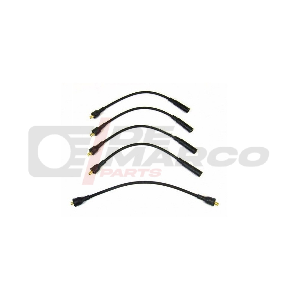 Set of Black Silicone Spark Plug Wires for R4, Dauphine, Floride, R6...