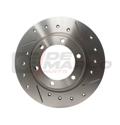 Par de discos de freno delanteros perforados para R4, R5, R6, R12, R15, R18