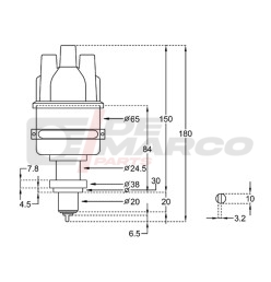 Distribuidor electrónico completo para Renault de época