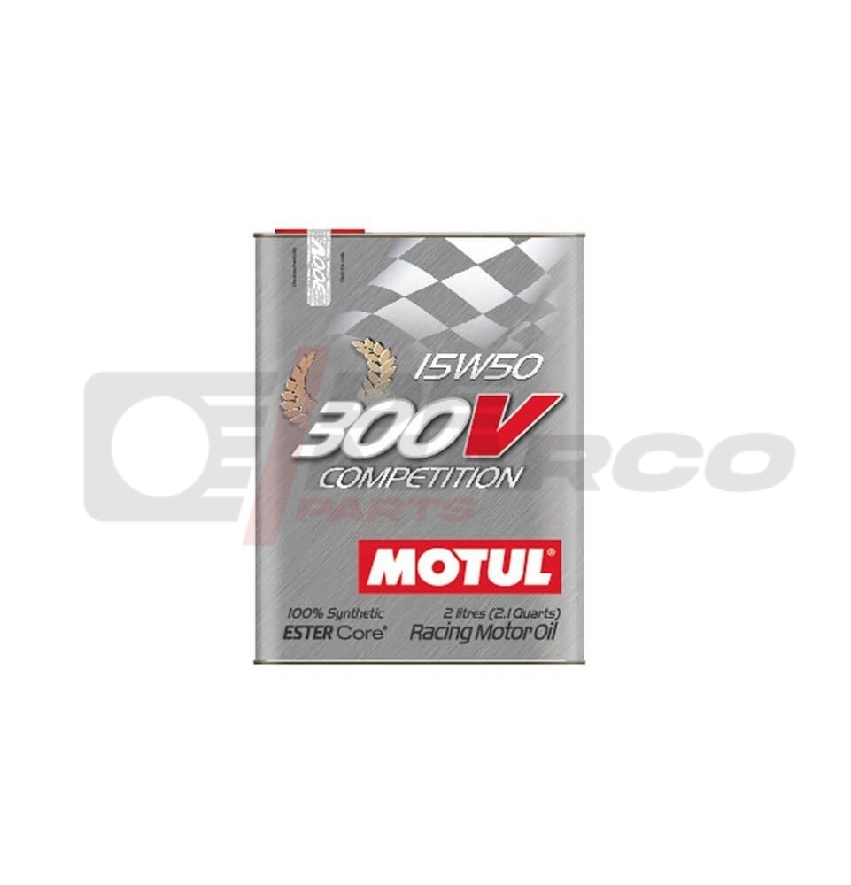 Engine Oil Motul 300V Competition 15W50 Synthetic for Classic Racing Cars with Rebuilt engines