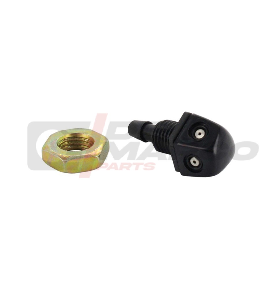 Boquilla de pulverización limpiaparabrisas con 2 chorros ajustables, adecuada para Renault 4, Citroën DS, CX, SM, BX...