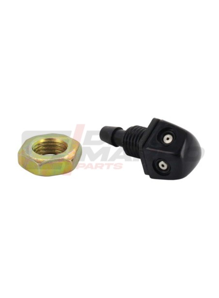Boquilla de pulverización limpiaparabrisas con 2 chorros ajustables, adecuada para Renault 4, Citroën DS, CX, SM, BX...