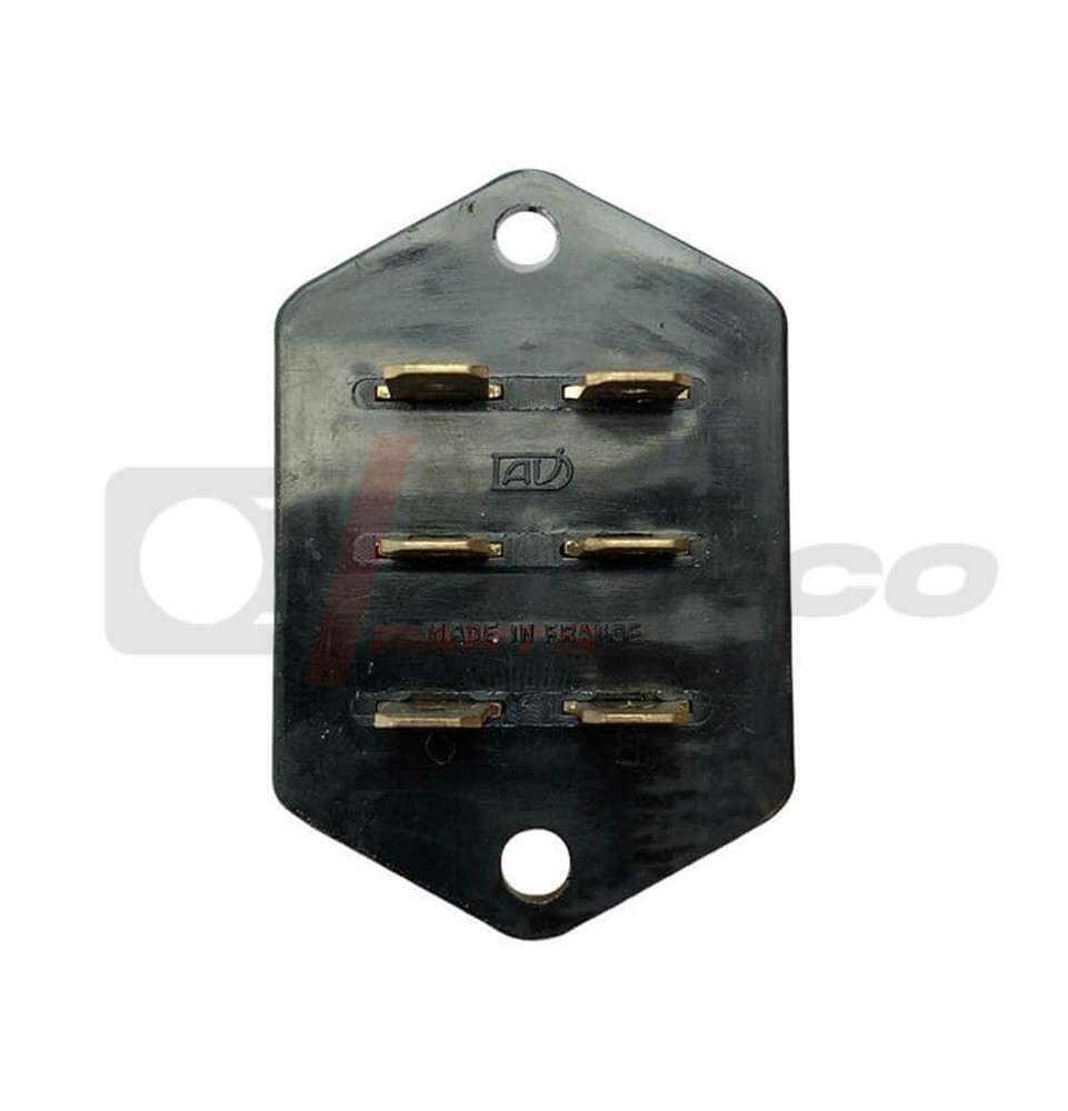 Conector eléctrico con fusible negro original para vehículos Renault antiguos