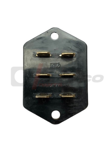Conector eléctrico con fusible negro original para vehículos Renault antiguos