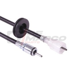 Cable de cuentakilómetros negro para vehículos de época Renault 4