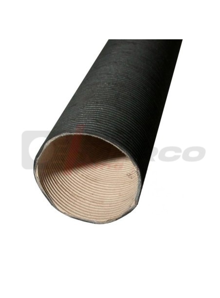 Manguera de aluminio y cartón negro para el precalentamiento de la caja del filtro