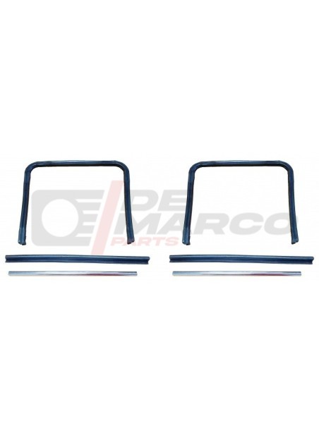 Kit de juntas de ventana de puerta trasera para Renault Dauphine