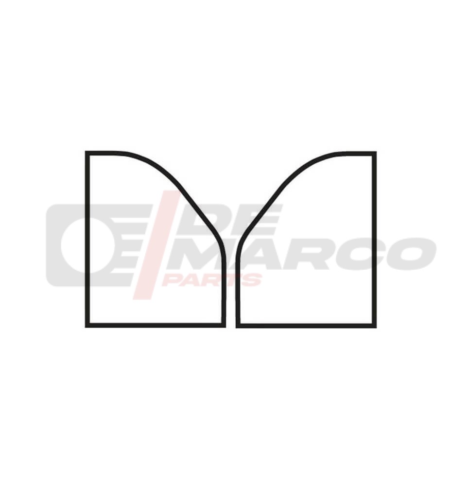 Coppia guarnizioni porte anteriori per Citroën 2CV Coppia guarnizioni porte anteriori per Citroën 2CV