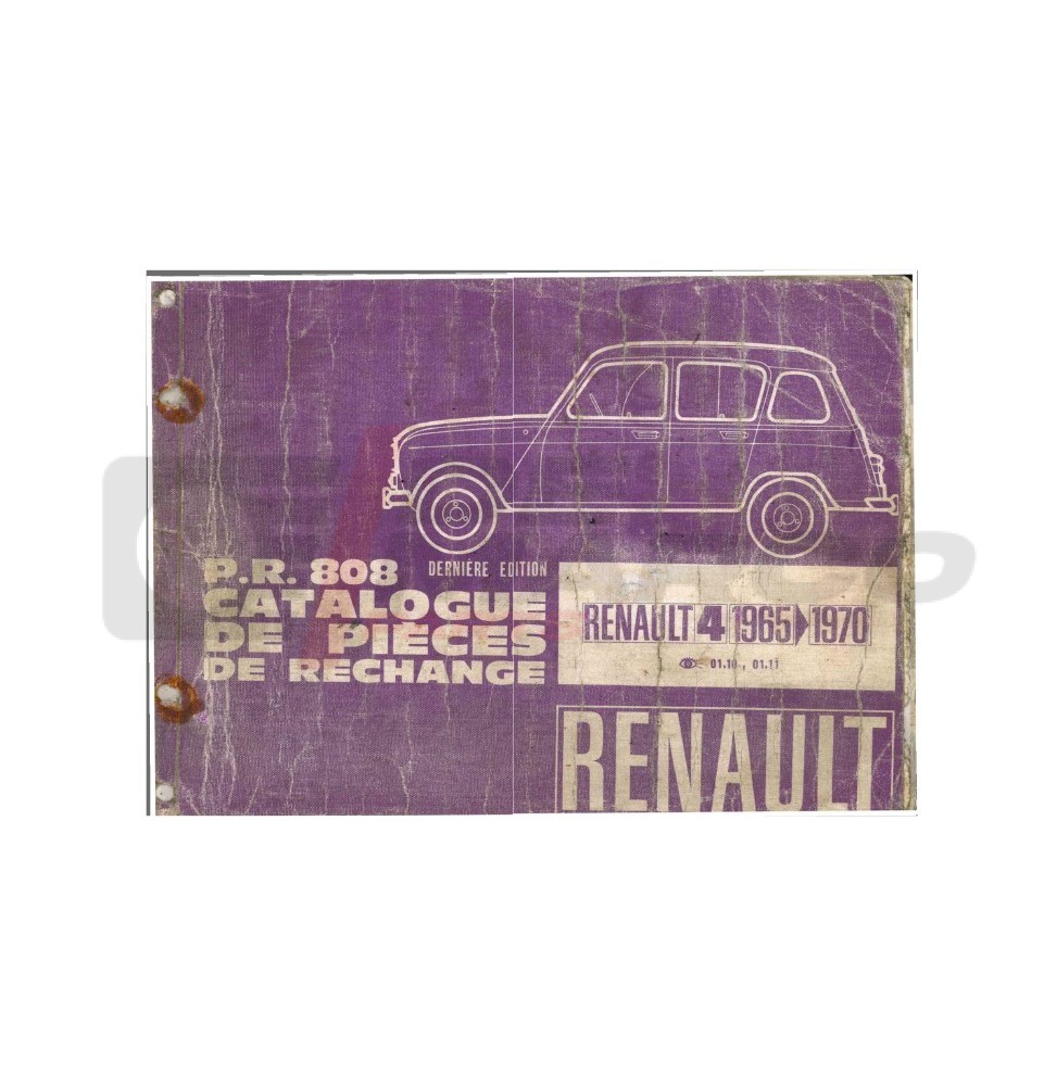 Original Renault parts catalogue PDF R4 845cc eR4 F4