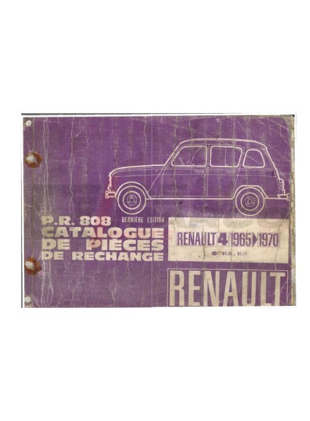 Original Renault parts catalogue PDF R4 845cc eR4 F4
