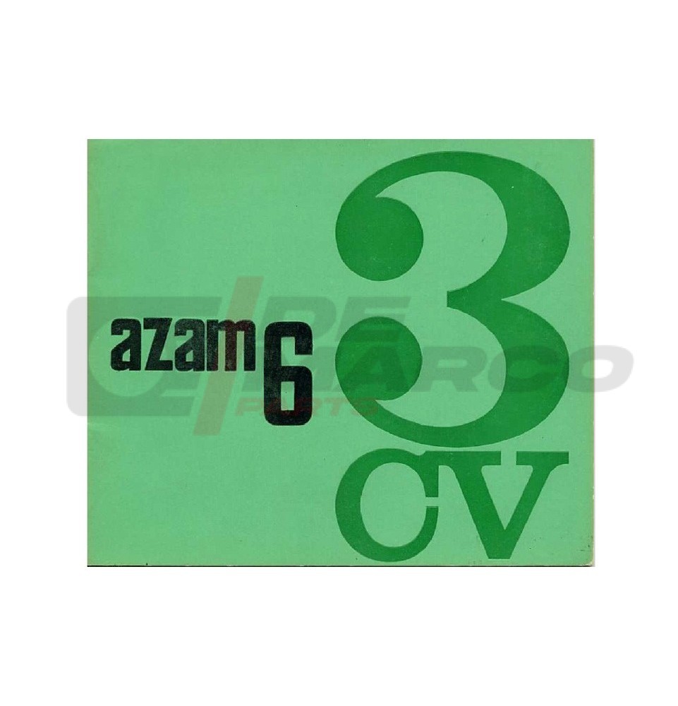 Manuale uso e manutenzione Citroen 3CV AZAM6 Manuale uso e manutenzione Citroen 3CV AZAM6