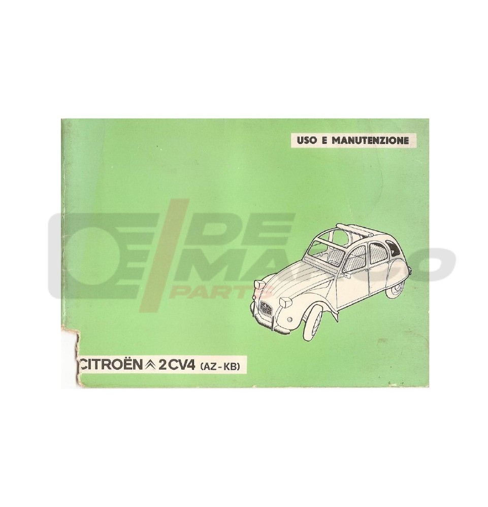 Manuale Uso e Manutenzione Citroen 2CV4 (AZ-KB) Manuale Uso e Manutenzione Citroen 2CV4 (AZ-KB)