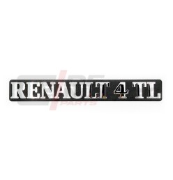 Letras cromadas RENAULT 4 TL con base de plástico negro