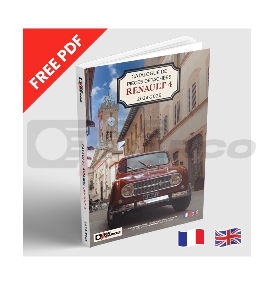 Tapa del catálogo de piezas de recambio Renault 4 2024-2025 De Marco Parts