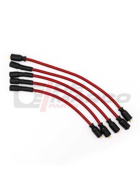 Juego de cables de encendido de silicona roja