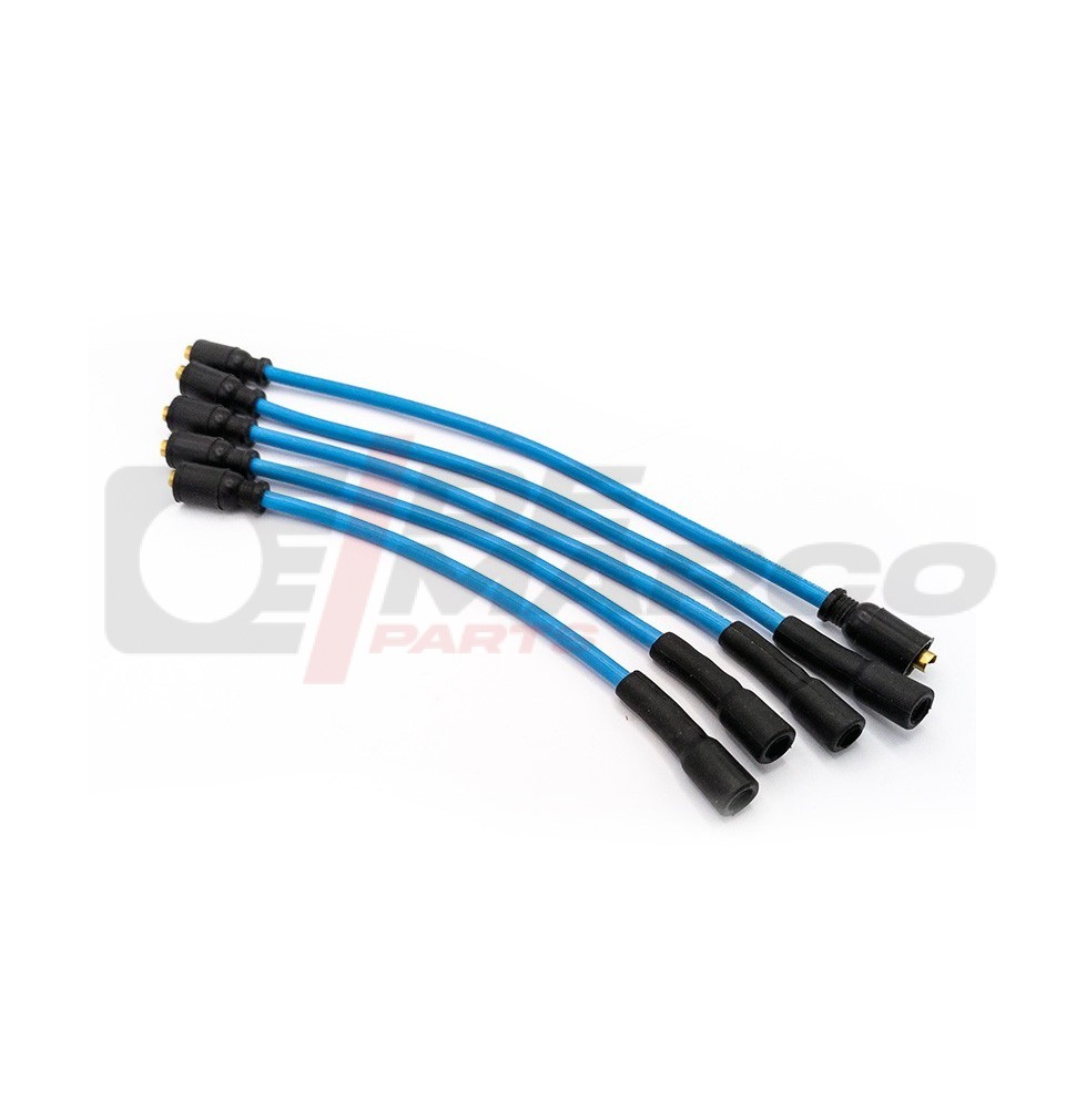 Juego de cables de bujía de silicona azul