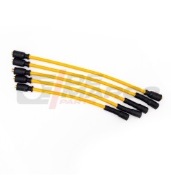 Juego de cables de encendido de silicona amarilla