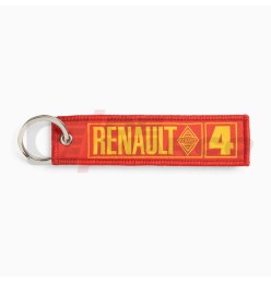 Llavero de algodón rojo Renault 4L