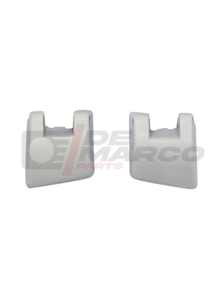 Par de bisagras de portón trasero de Renault 4 en metal, pintadas de blanco