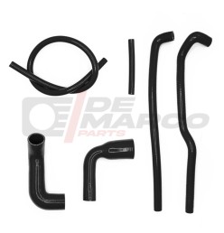 Black silicone cooling hose kit for Renault 4 845cc