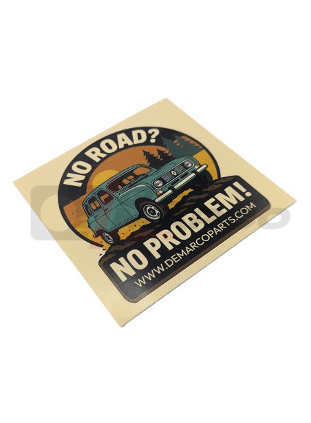 Renault sticker "No Road? No Problem!"