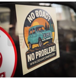 Renault sticker "No Road? No Problem!"