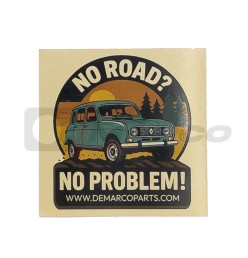 Renault sticker "No Road? No Problem!"