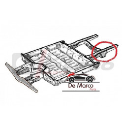 Chassis cross-beam at the rear left for Renault 4