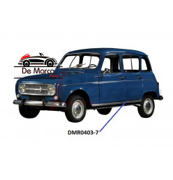 Moldura de umbral de puerta izquierda de acero inoxidable para Renault 4