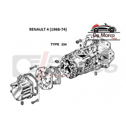 Soporte de caja de cambios Renault 4 1967 a 1974