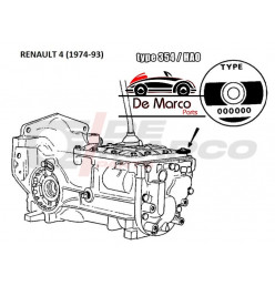 Juego de juntas de caja de cambios Renault 4 (tipo 354 - HA0)